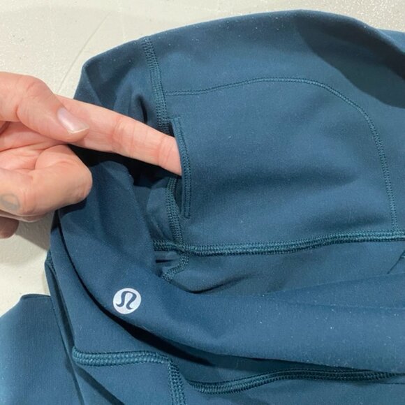 Lululemon Wunder Under High-Rise Tech Mesh Leggings Teal Size 4, XS - Picture 6 of 11